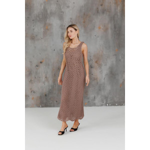 Aura dress in taupe color