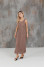 Aura dress in taupe color