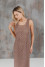 Aura dress in taupe color