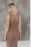 Aura dress in taupe color