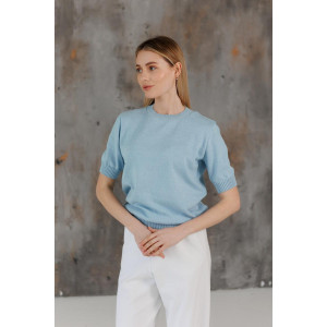 Футболка «Катрін» голубого цвета