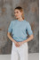 Футболка «Катрін» голубого цвета