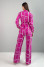"Chiara" crimson print suit