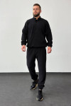 Спортивный костюм "Бекхенд" черного цвета