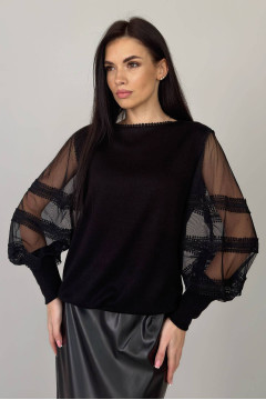 Кофта «Арсения» черного цвета