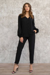 Блуза «Інга» черного цвета Блуза «Інга» черного цвета