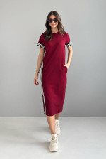 Dress "Thomas" burgundy