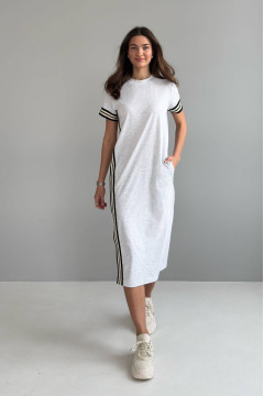 Dress "Thomas" in gray melange