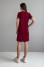 Dress "Rosko" burgundy color
