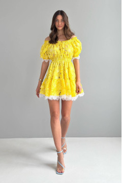 Dress "Lilibel" yellow