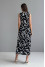 "Niola" black dress with print
