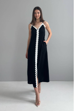 Black sundress "Kania"