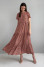 "Helia" terracotta print dress