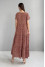 "Helia" terracotta print dress