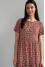 "Helia" terracotta print dress