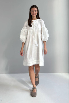 Dress "Melira" milky color