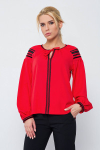 Блуза «Стефа» красного цвета