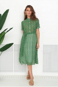 Платье «Финн» зеленого цвета