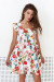 Платье «Джилли» молочного цвета с цветочным принтом