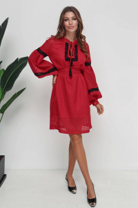 Платье «Кейси» красного цвета