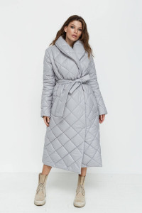 Зимове пальто «Адвайн» сірого кольору