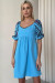 Платье «Федора» голубого цвета