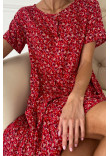 Сукня «Клотильда» червоного кольору з принтом
