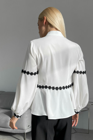 Блуза «Бардем» молочного кольору