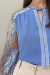Блуза «Росаріо» темно-блакитного кольору