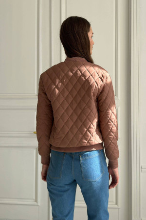 Женская куртка «Брайс» шоколадного цвета
