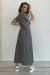 Платье «Дойрис» серого цвета