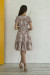Платье «Труденс» пудрового цвета с принтом