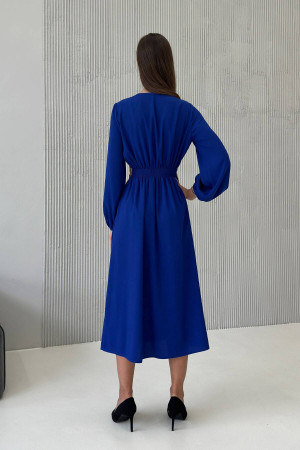 Платье «Кордова» синего цвета с принтом
