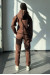 Спортивный костюм «Адель» коричневого цвета