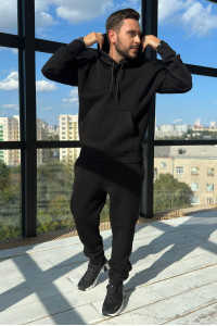 Спортивный костюм «Витовт» черного цвета