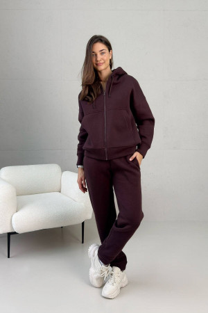 Спортивный костюм «Николь» шоколадного цвета