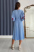 Сукня «Сантана» блакитного кольору з принтом