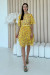 Платье «Мэлфи» желтого цвета с принтом