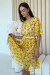 Платье «Мэлфи» желтого цвета с принтом