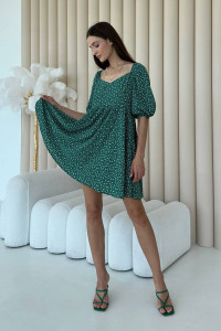 Сукня «Мілліс» зеленого кольору з принтом