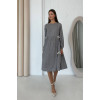 "Shayri" gray dress with print
