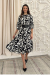 Kirby milky print dress