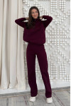 "Alvaria" burgundy tracksuit