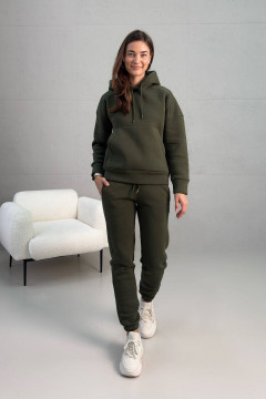 Спортивный костюм «Фоллия» цвета хаки