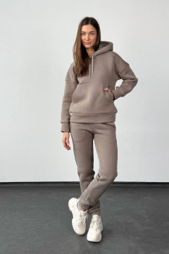Спортивный костюм «Фоллия» бежево-серого цвета