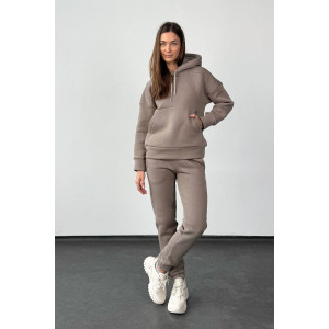 Спортивний костюм «Фолія» бежево-сірого кольору