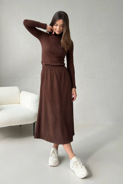 Юбка «Виола» коричневого цвета