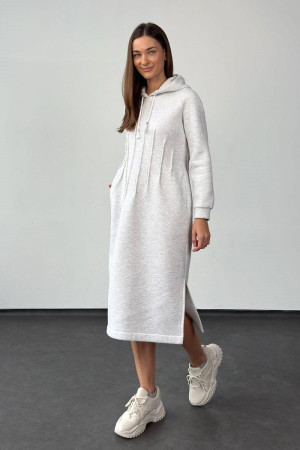 Платье «Фелема» цвета серый меланж