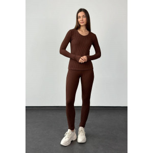 Костюм «Октава» коричневого цвета