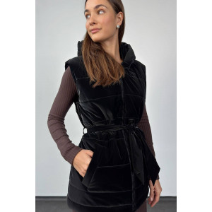 Демисезонна жилетка «Палітра» чорного кольору